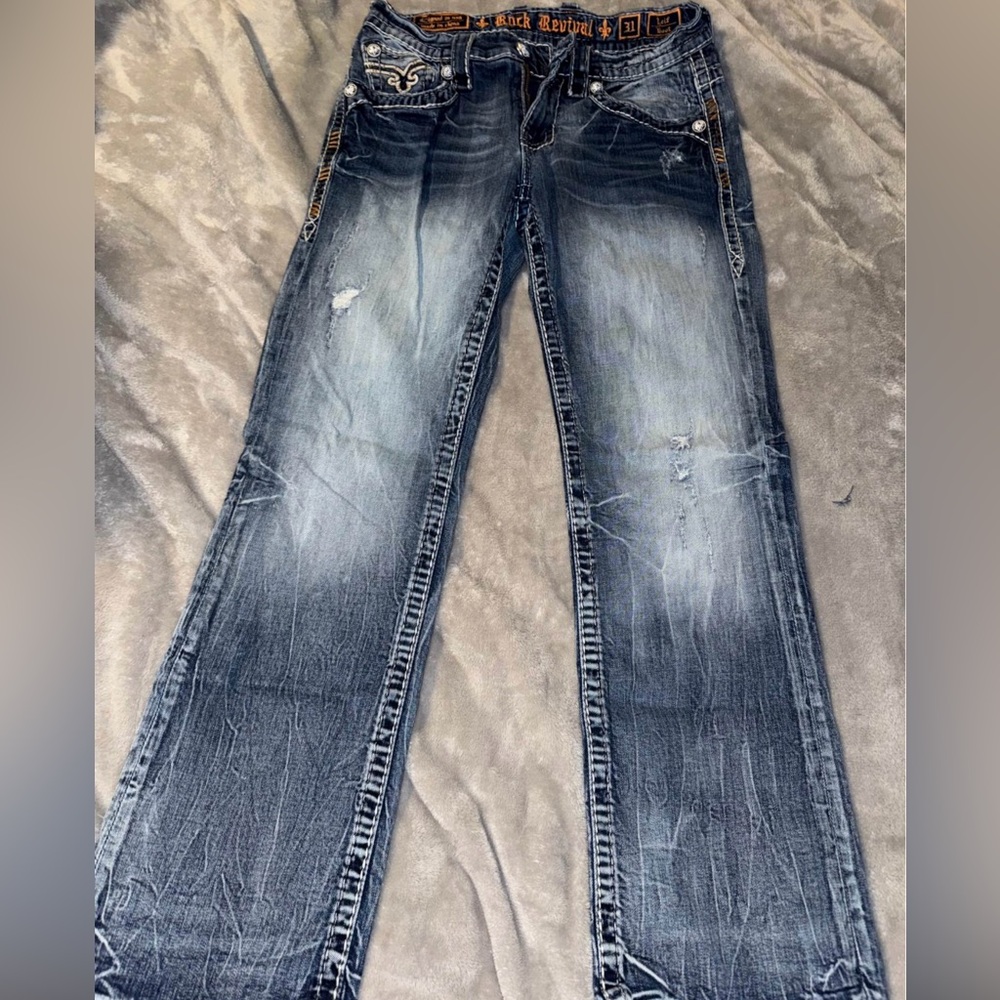 Men’s rock revival jeans like new